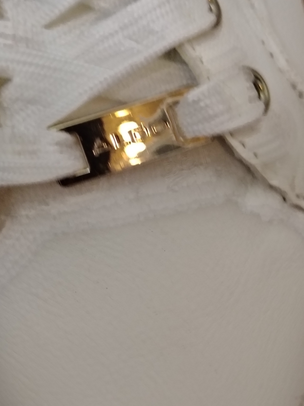 ALDO White Lace-Up Sneakers - Picture 5 of 6